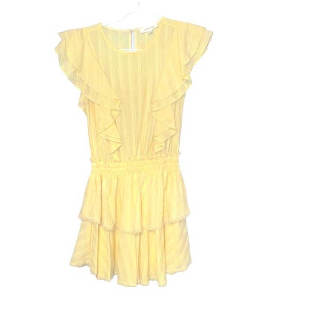 Shabby Chic Yellow Ruffle Dress